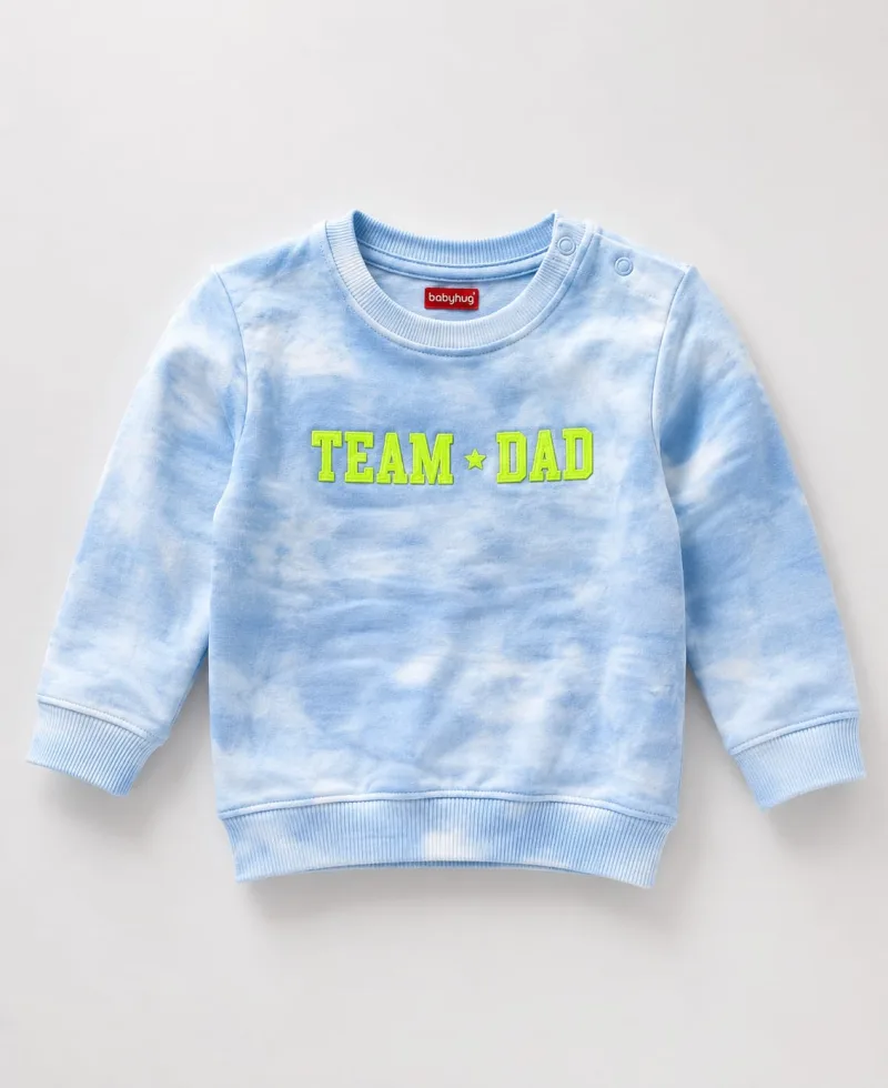 Kids "Team Dad" Tie-Dye Sweatshirt
