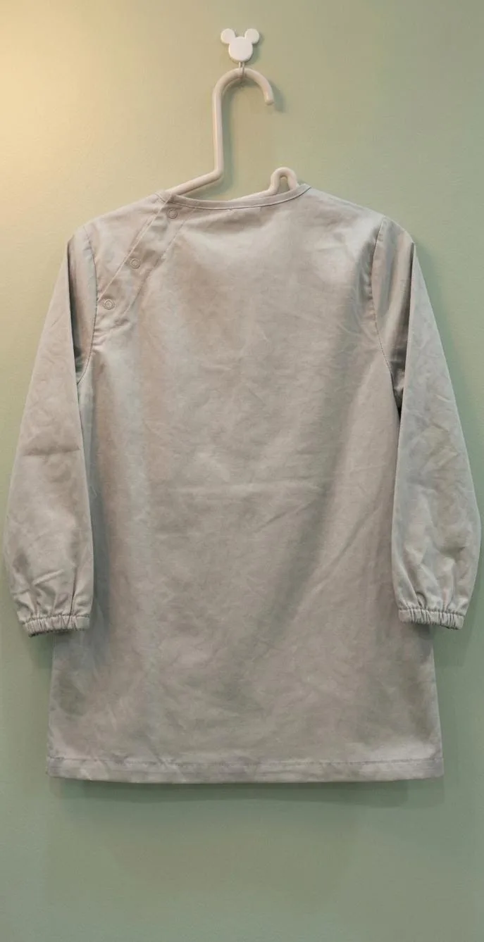 Baby/Girls & Boys Grey Mickey Mouse Full Sleeve Pocket Top – view 2