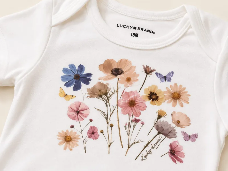 Baby White Pressed Wildflower Print – view 4