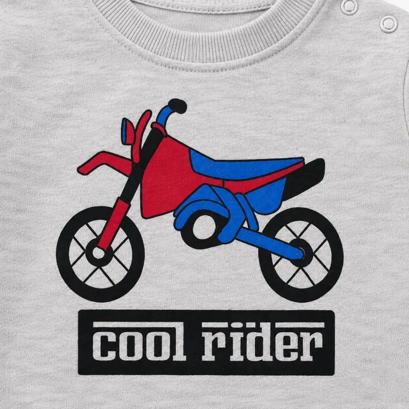 Kids "Cool Rider" Motorbike Print Sweatshirt – view 4