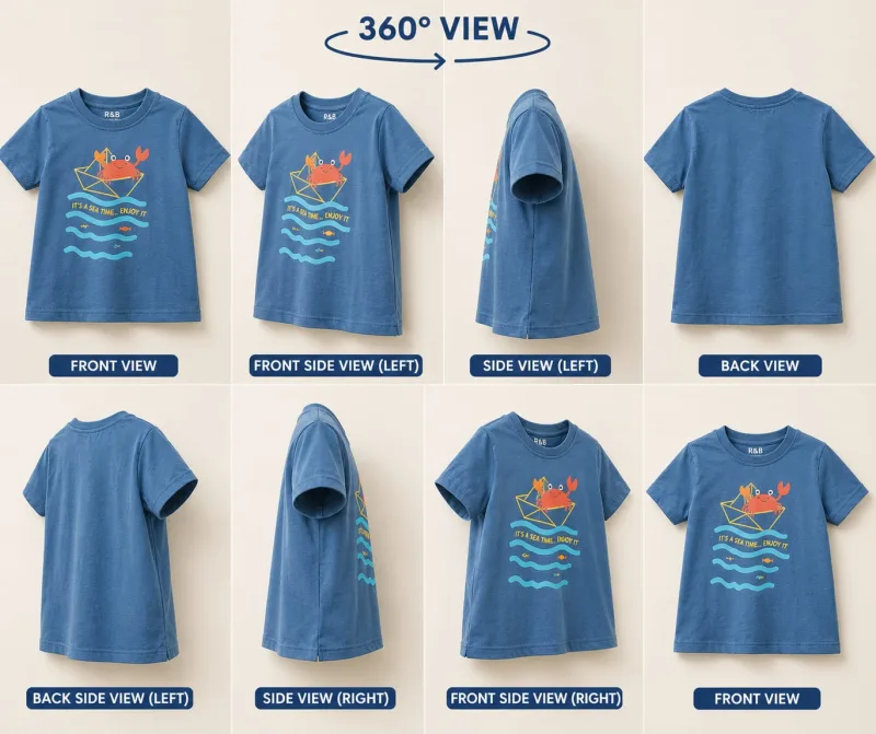 Boys Printed Casual Graphic T-Shirt – Sea & Surf Collection – view 4
