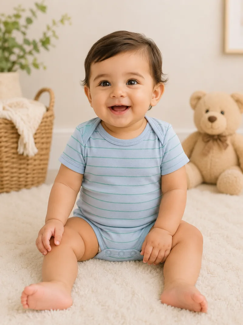 Baby Text Print Bodysuit – view 1
