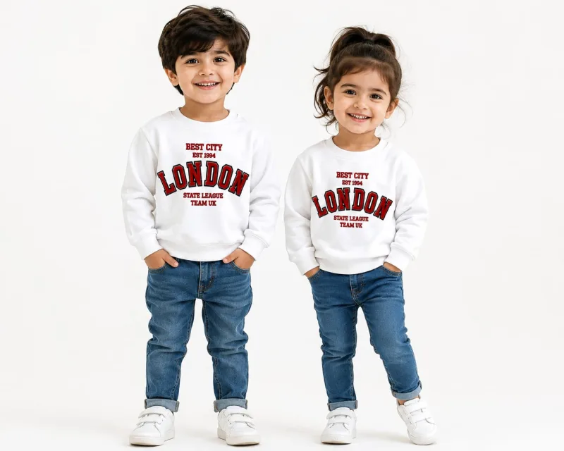 Kids "London Best City" Graphic Sweatshirt – view 1