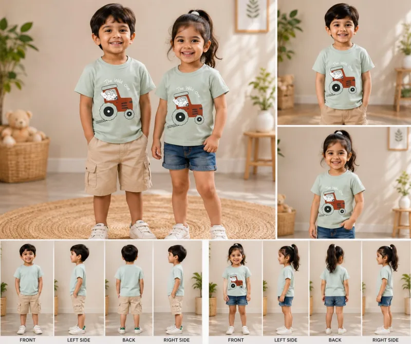 Boys Printed Graphic Round Neck Cotton-Style T-Shirt – view 4