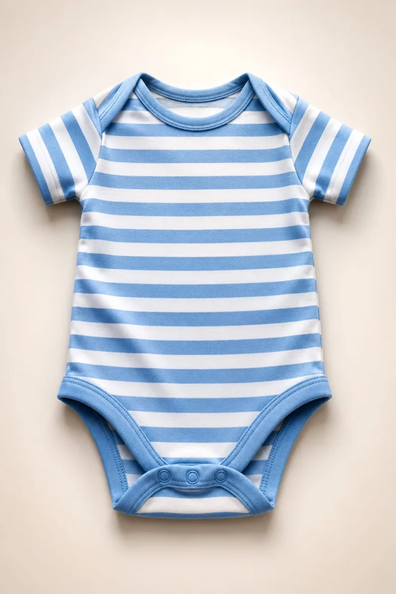 Baby Blue & White Bodysuit – view 1