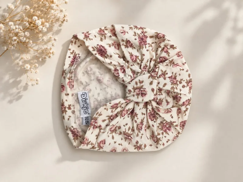 Baby Girls Floral Print Knot Turban Headwrap – view 3