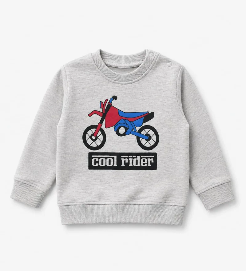 Kids "Cool Rider" Motorbike Print Sweatshirt – view 2