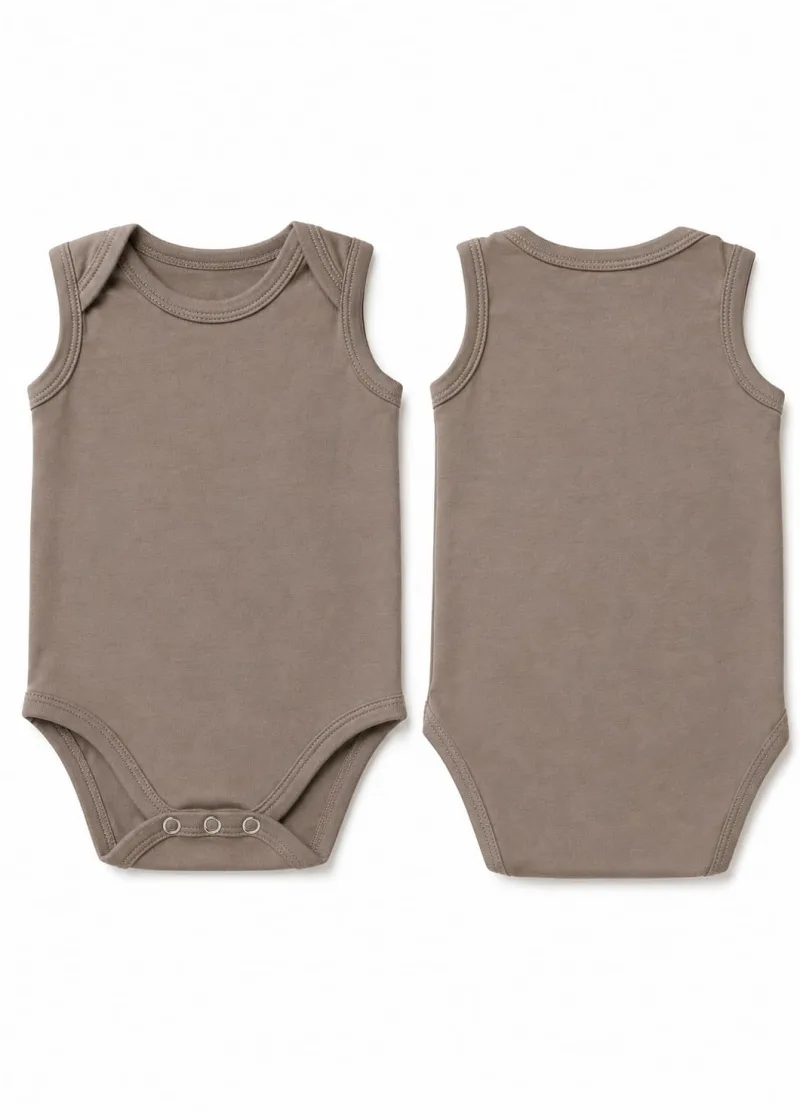 Baby Sleeveless Envelope-Neck Bodysuit – view 3