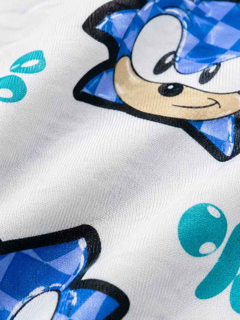 Boys Full Sleeve All-Over Sonic Graphic Printed T-Shirt – view 3