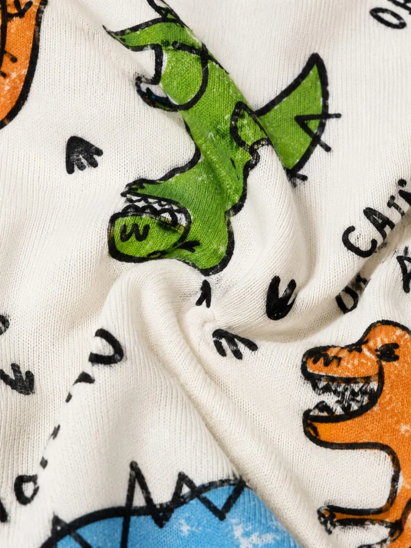 Kids Dinosaur Printed Sleeveless Dungaree Romper – view 5