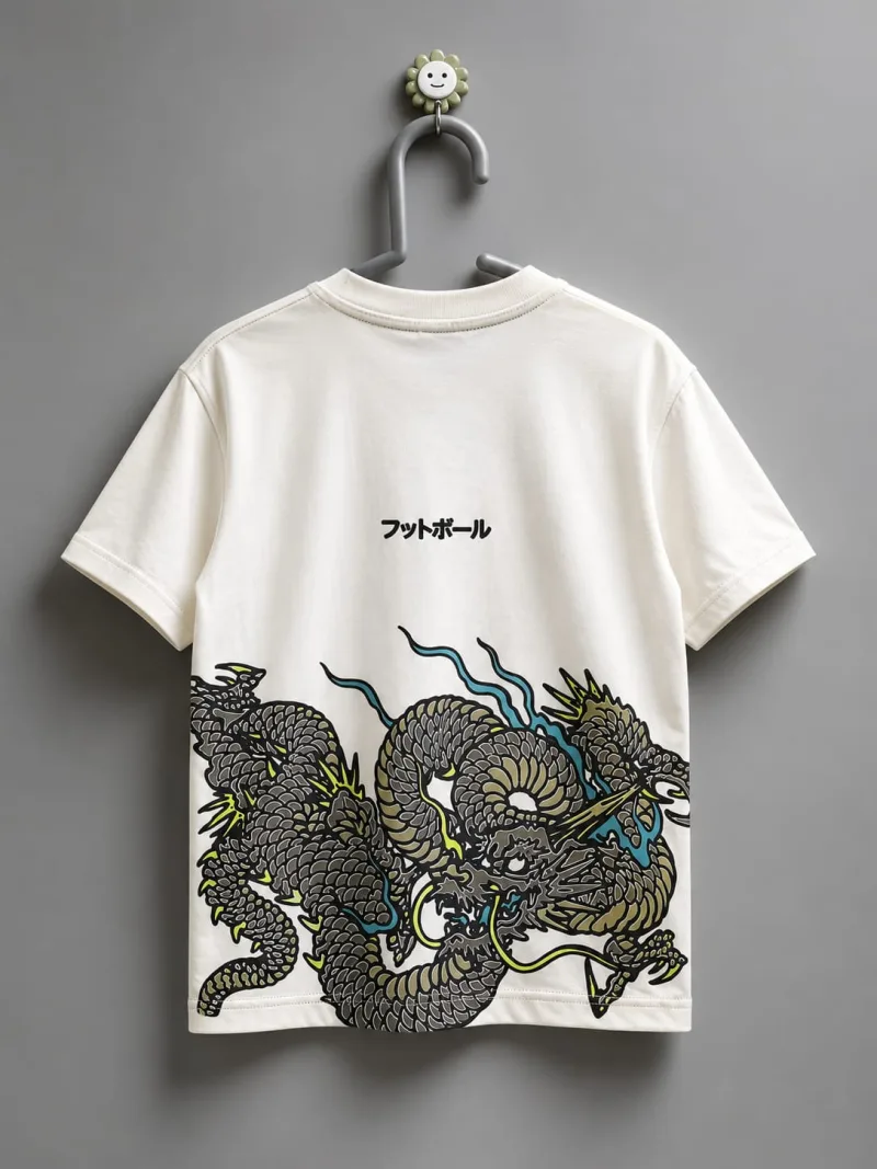 Kids White Tiger, R & Snake Graphic Print T-Shirt – view 3