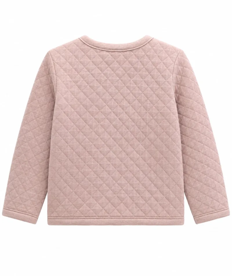 Girls’ Quilted Full-Sleeve Warm Jacket – Soft Cotton Blend – view 3