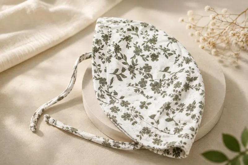 Floral Baby Bow Cap – view 2