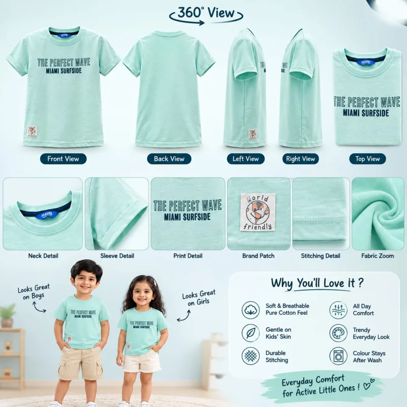 Boys The Perfect Wave Miami Surfside Printed T-Shirt – view 4