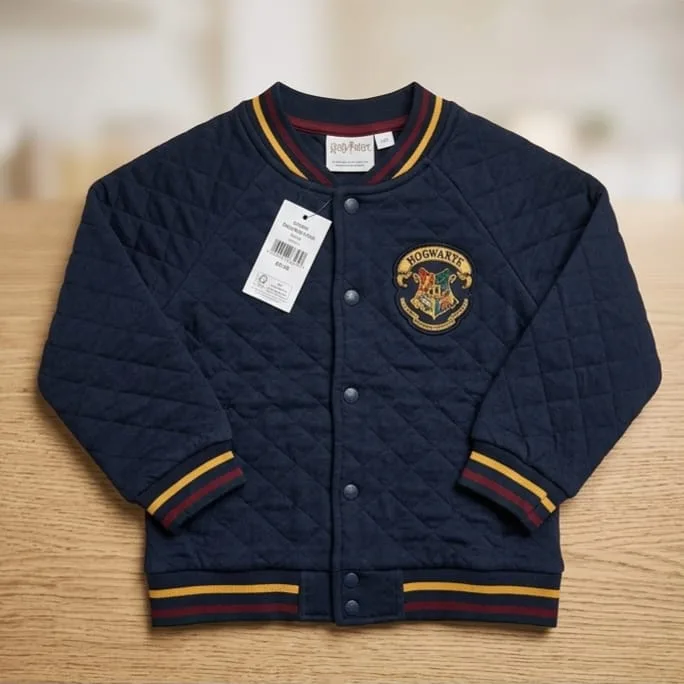Kids Hogwarts Quilted Bomber Jacket