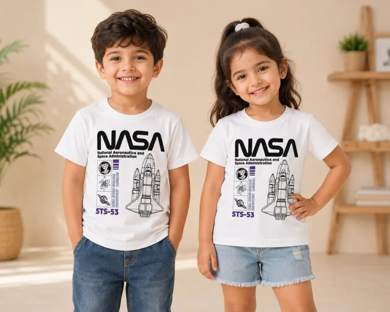 NASA STS-53 Space Shuttle Printed T-Shirt